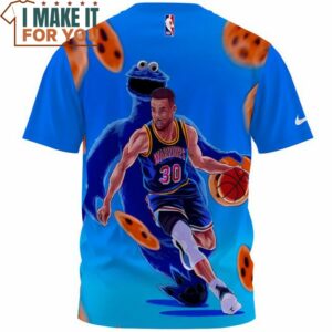 Stephen Curry Cartoon Warrior Fullprinted T Shirt Perfect NBA Graphic Tee for Fan 2