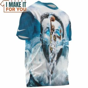 Stephen Curry Blue White Fullprinted T Shirt Perfect NBA Graphic Tee for Fan 3