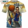 Stephen Curry Giant Ant Man Fullprinted T-Shirt, Perfect NBA Graphic Tee for Fan