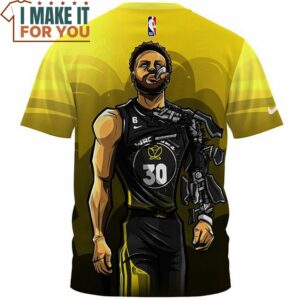 Stephen Curry Cyber Warrior Fullprinted T Shirt Perfect NBA Graphic Tee for Fan 2