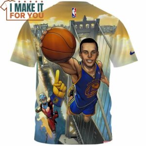 Stephen Curry Giant Ant Man Fullprinted T Shirt Perfect NBA Graphic Tee for Fan 2