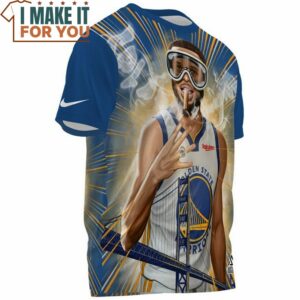 Stephen Curry Ring Smoking Fullprinted T Shirt Perfect NBA Graphic Tee for Fan 3