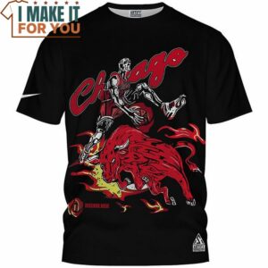 Chicago Bulls 6 Ring Retro T Shirt 2