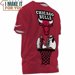 Chicago Bulls Snoopy Baseketball T Shirt 2