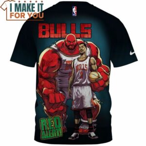 Chicago Bulls x Marvel Fullprinted T Shirt 2
