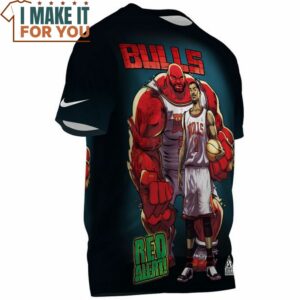 Chicago Bulls x Marvel Fullprinted T Shirt 3
