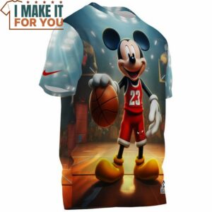 Chicago Bulls x Mickey 23 Fullprinted T Shirt 3
