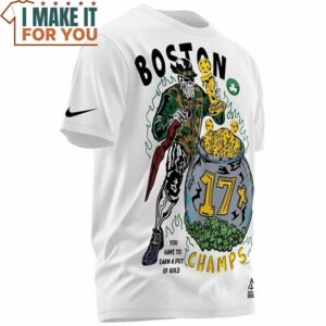 Boston Celtics 17x Cham T Shirt Perfect NBA Gift for Fan 2