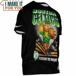 Boston Celtics Pouding The Parquet T Shirt Perfect NBA Gift for Fan 2