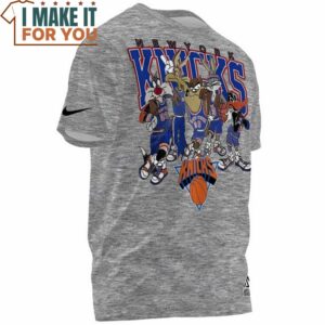 New York Knicks Looney Tunes Team Grey T Shirt 2