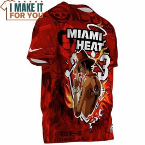 Miami Heat x Ace One piece Fullprinted T Shirt 2