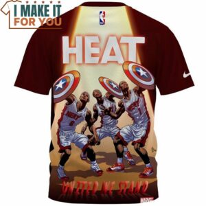 Miami Heat x Marvel Fullprinted T Shirt 2