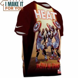 Miami Heat x Marvel Fullprinted T Shirt 3