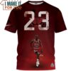 Michael Jordan 23 Dribble Water Art Shirt, Present For Basketball Lover