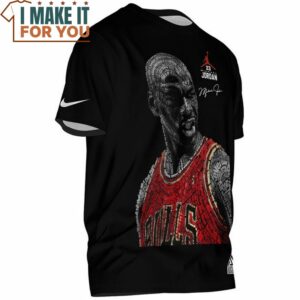Michael Jordan 23 Beautiful Words Art Black T Shirt 2