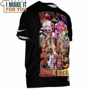 Kobe Bryant Michael Jordan Replica the Legend T Shirt 2