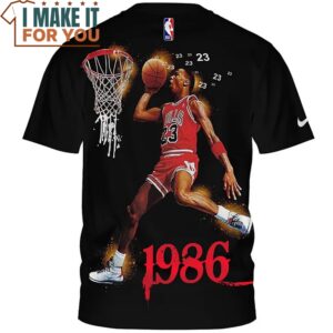 Michael Jordan 23 Since 1986 Retro Art Shirt 3