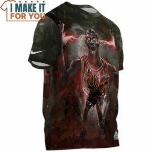 Michael Jordan 3D Art Black Jersey Fullprinted T Shirt 3