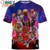 Michael Jordan All Time Art Fullprinted T-Shirt, Present For Basketball Lover
