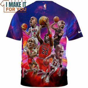 Michael Jordan All Time Art Fullprinted T Shirt 2