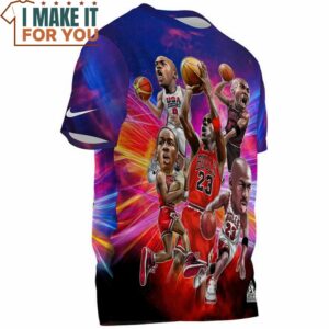 Michael Jordan All Time Art Fullprinted T Shirt 3