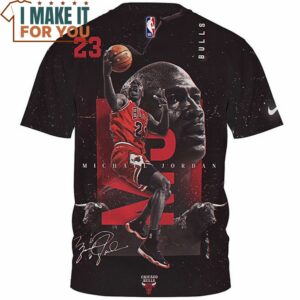 Michael Jordan Hook Shot Fullprinted T Shirt 2