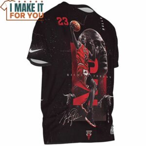 Michael Jordan Hook Shot Fullprinted T Shirt 3