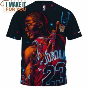 Michael Jordan Jump Dunk 3D Fullprinted T Shirt 2