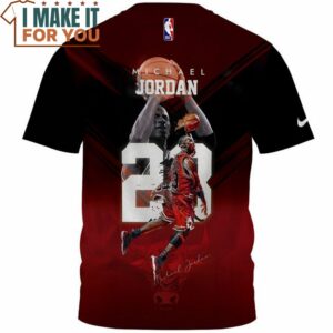 Michael Jordan Jump Shot Art Fullprinted T Shirt 2
