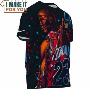 Michael Jordan Jump Dunk 3D Fullprinted T Shirt 3