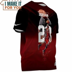 Michael Jordan Jump Shot Art Fullprinted T Shirt 3
