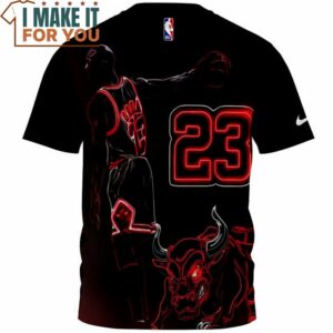 Michael Jordan Line Art Slam Dunk Fullprinted T Shirt 2