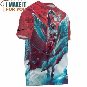 Michael Jordan King with Wing Fullprinted T Shirt 3
