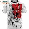 Michael Jordan MJ 23 Splash Slam Dunk White T-Shirt, Gift Idea For Nba Fan
