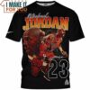 Michael Jordan Retro Art In Game T-Shirt, Gift Idea For Nba Fan