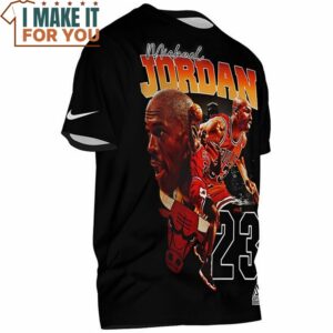 Michael Jordan Retro Art In Game T Shirt 2