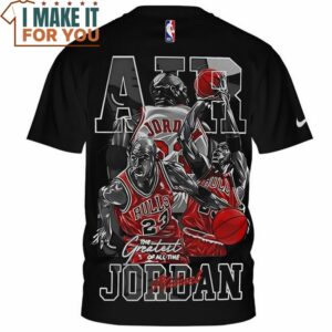 Michael Jordan The Greatest of All Time Bull Logo T Shirt 2