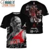 Michael Jordan The Last Dance Signed Mirror Art Shirt, Gift Idea For Nba Fan