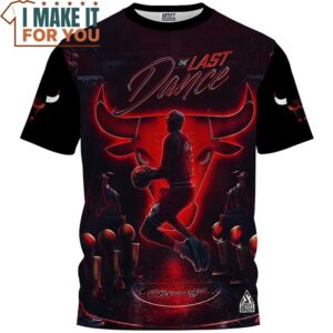 Michael Jordan The Last Dane Leon Art Bulls Shirt 2