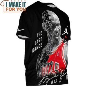 Michael Jordan The Last Dance Signed Mirror Art Shirt 4