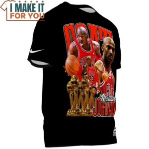 Michael Jordan Winning Cup Retro Art Shirt 2