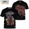 Michael Jordan the GOAT Iron Man Black T-Shirt, Gift Idea For Nba Fan