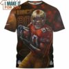 Jerry Rice x San Francisco 49ers Cool Art Fullprinted T-Shirt, Best Gifts For 49ers Fans