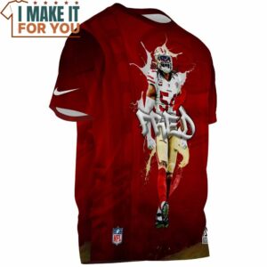 Fred Warner x San Francisco 49ers Watercolor Art Fullprinted T Shirt 3 1