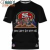 San Francisco 49ers Horror Mashup You Cant Sit With Us Shirt, Best Gifts For 49ers Fans