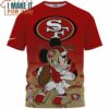 San Francisco 49ers Mickey’s Touchdown T-Shirt, Best Gifts For 49ers Fans