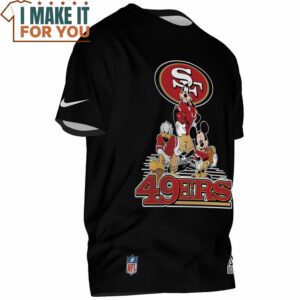 San Francisco 49ers Mickey And Friends Team Lineup T Shirt 2 1