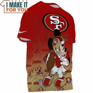 San Francisco 49ers Mickeys Touchdown T Shirt 3 1