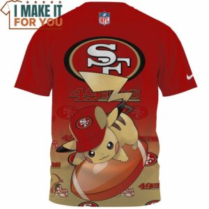 San Francisco 49ers x Pikachu True Fan AOP T Shirt 2 1