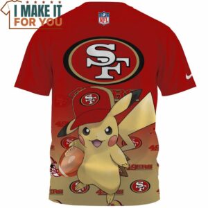 San Francisco 49ers x Pikachu True Fan Fullprinted T Shirt 2 1